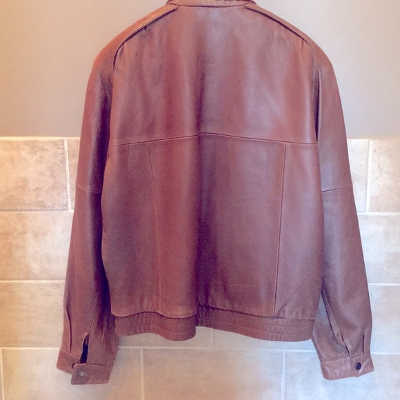 Men’s brown Leather jacket - Picture 3 of 8